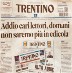 Chiude il “Trentino”: oggi in edicola per l’ultima volta